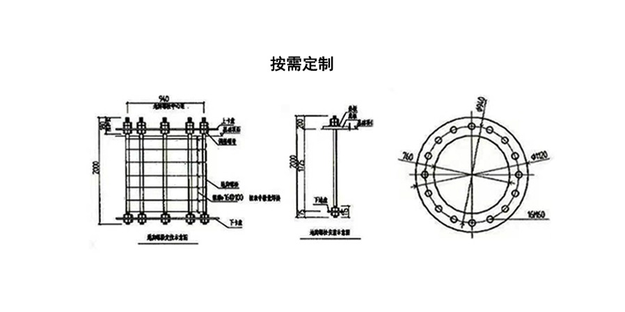 大型法蘭盤預(yù)埋地腳螺栓